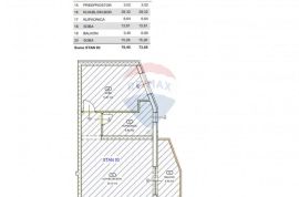 RIJEKA,KASTAV- NOVOGRADNJA, stan 2S+DB, 73.85 m2, Kastav, Apartamento