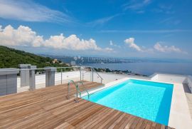 PENTHOUSE s bazenom, PANORAMSKI POGLED, Opatija, Kвартира