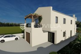 Istra, Svetvinčenat - kvalitetna moderna villa 180 m2 s bazenom 24 m2 - visoki roh bau, Svetvinčenat, House