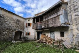 Istra, Ćićarija, autohtona kamena kuća, Lanišće, House