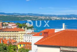 OPATIJA, CENTAR - 3S+DB stan 140m2 u novogradnji u centru Opatije, garaža, terasa, pogled na more, Opatija, Appartement