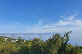 IČIĆI, građevinsko zemljište od 664 m2 s prekrasnim pogledom na more, Opatija - Okolica, Γη