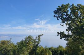 IČIĆI, građevinsko zemljište od 664 m2 s prekrasnim pogledom na more, Opatija - Okolica, Terrain