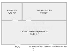 STAN, PRODAJA, KORČULA, ŽRNOVO, 35 m2, 2-soban, Korčula, Appartment