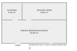 STAN, PRODAJA, KORČULA, ŽRNOVO, 35 m2, 2-soban, Korčula, Appartment