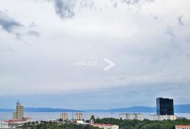 Donja Vežica, uredan 1-soban s lođom i pogledom na more, Rijeka, Wohnung