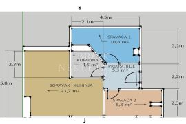 STAN, PRODAJA, ZAGREB, ŠPANSKO, 45 m2, 3-soban, Stenjevec, Appartement