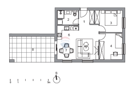 Zagreb, Gornje Vrapče, stan 76 m2, 2SS+DB s terasom i garažom, novogradnja, Podsused - Vrapče, Wohnung