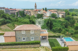 Istra, Momjan- predivna villa sa bazenom u izgradnji!, Buje, Kuća