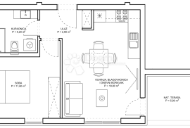 Zadar - Jednosoban stan S7 s krovnom terasom, Zadar, Wohnung