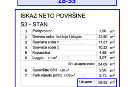 Z8/S3, NOVO POSLOVNO STAMBENI KOMPLEX VELI VRH - stan, Pula, Daire