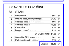 Z6/S1, NOVO POSLOVNO STAMBENI KOMPLEX VELI VRH - stan, Pula, شقة