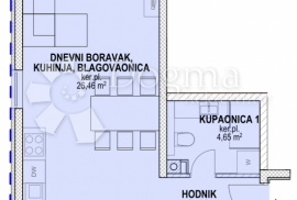 Povljana, Pag - Prostrano sređen stan S3 u novogradnji, Povljana, Appartment