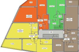 LUKSUZ U 1. REDU DO MORA - PRIVLAKA - 1S+DB - S6, Privlaka, Wohnung