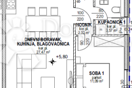 Povljana, Pag - Stan S5 u novogradnji, Povljana, Flat