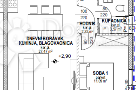 Povljana, Pag - Stan S3 u novogradnji, Povljana, شقة