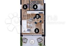 Apartman s okućnicom unutar resorta, Umag, Wohnung