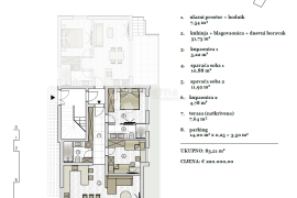 VODICE NOVI PREKRASNI DVOSOBAN STAN U PRIZEMLJU S1 83,21 M2, Vodice, شقة