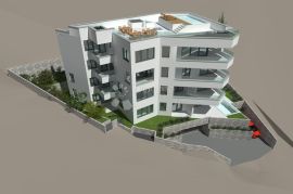 Apartman u izgradnji, s prostranom terasom, u blizini plaže !, Opatija, Daire