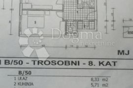 TROSOBAN STAN 69 m2 -na Sigečici !!, Trnje, شقة