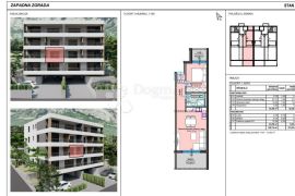 Jednosoban stan s pogledom na more A3, Makarska, Appartamento