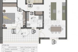 NOVOGRADNJA - Penthouse 3S+DB, Pula, Appartamento