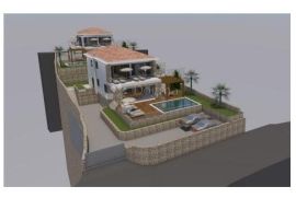 OTOK KRK- KUĆA SA GRAĐEVINSKOM DOZVOLOM NA 80 M OD MORA, Malinska-Dubašnica, House