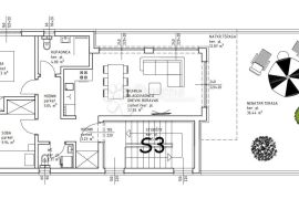 PRIVLAKA - STAN S3 - ZGRADA A 1. KAT S POGLEDOM NA MORE, Privlaka, Kвартира