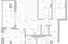 NOVOGRADNJA PREMIUM LIVING RIJEKA -  STAN 8.4 / 3S+DB, Rijeka, Kвартира