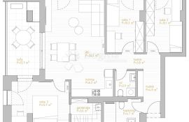 NOVOGRADNJA PREMIUM LIVING RIJEKA -  STAN 8.3 / 3S+DB, Rijeka, Flat