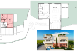 SLATINE – LUKSUZNA NOVOGRADNJA PRIZEMLJE (B1), Trogir, Daire