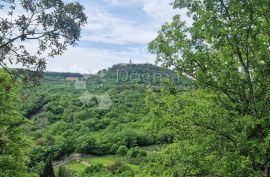 LABIN ,RABAC , zemljište sa građevinskom dozvolom i započetom gradnjom, Labin, Land