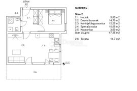 Novogradnja na Zametu Stan S2, Rijeka, Flat