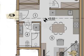 NOVOGRADNJA A2- 2 SPAVAĆE SOBE 54.91 m2, Pula, Flat