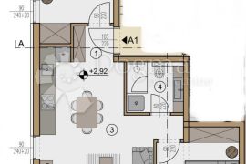 NOVOGRADNJA A1- 2 SPAVAĆE SOBE 63.58 m2, Pula, شقة