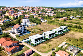 Urbane vile Ližnjan - novogradnja - stan sa pogledom na more, Ližnjan, Daire