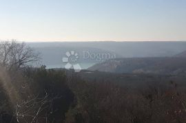 LABIN, okolica, građevinsko zemljište sa prekrasnim pogledom na more, Raša, أرض