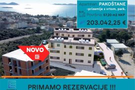 Stan PRODAJA novogradnja, Pakoštane, 57 m2, 3s, 2. kat, parking, Pakoštane, Appartement