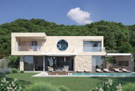 LABIN,okolica, moderna villa sa neometenim pogledom na more i otoke, Labin, بيت