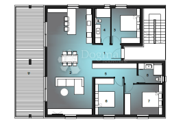 STAN U MODERNOJ VILI SA BAZENOM (Z4 S4.3), Okrug, Wohnung