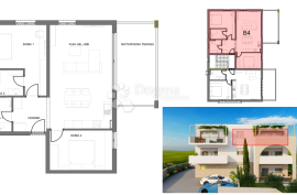 SLATINE – LUKSUZNA NOVOGRADNJA 2. KAT (B4), Trogir, Appartement