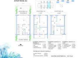 Apartman Novogradnja Novalja 108,56 m2, Novalja, Διαμέρισμα