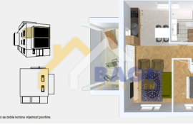 Dvosoban stan s 2 kupaonice i krovnom terasnom, Zadar, Wohnung