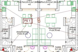 Istra, Ližnjan - duplex kuća s vrtom 70 m2, NKP 90 m2, dvoetažno - 900 m od mora, Ližnjan, Ev