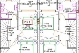 Istra, Ližnjan - duplex kuća s vrtom 70 m2, NKP 90 m2, dvoetažno - 900 m od mora, Ližnjan, Ev