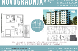 Novogradnja u izgradnji Kotor Varoš stanovi sa jednom i dvije spavaće sobeveć od 1755KM po m2, Kotor Varoš, Appartamento