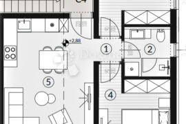 1. kat luksuzne novogradnje - 500m od mora, Ližnjan, Appartamento