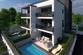 Luksuzni Penthouse s krovnom tersaom novogradnja Trogir, Trogir, Appartamento