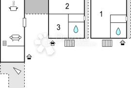 Dvije kuće sa bazenom i teniskim igralištem na imanju od 10 500 m²!, Drniš, Haus