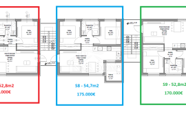 Vodice - Povoljni stanovi u zgradi NOVOGRADNJA, Vodice, Appartamento